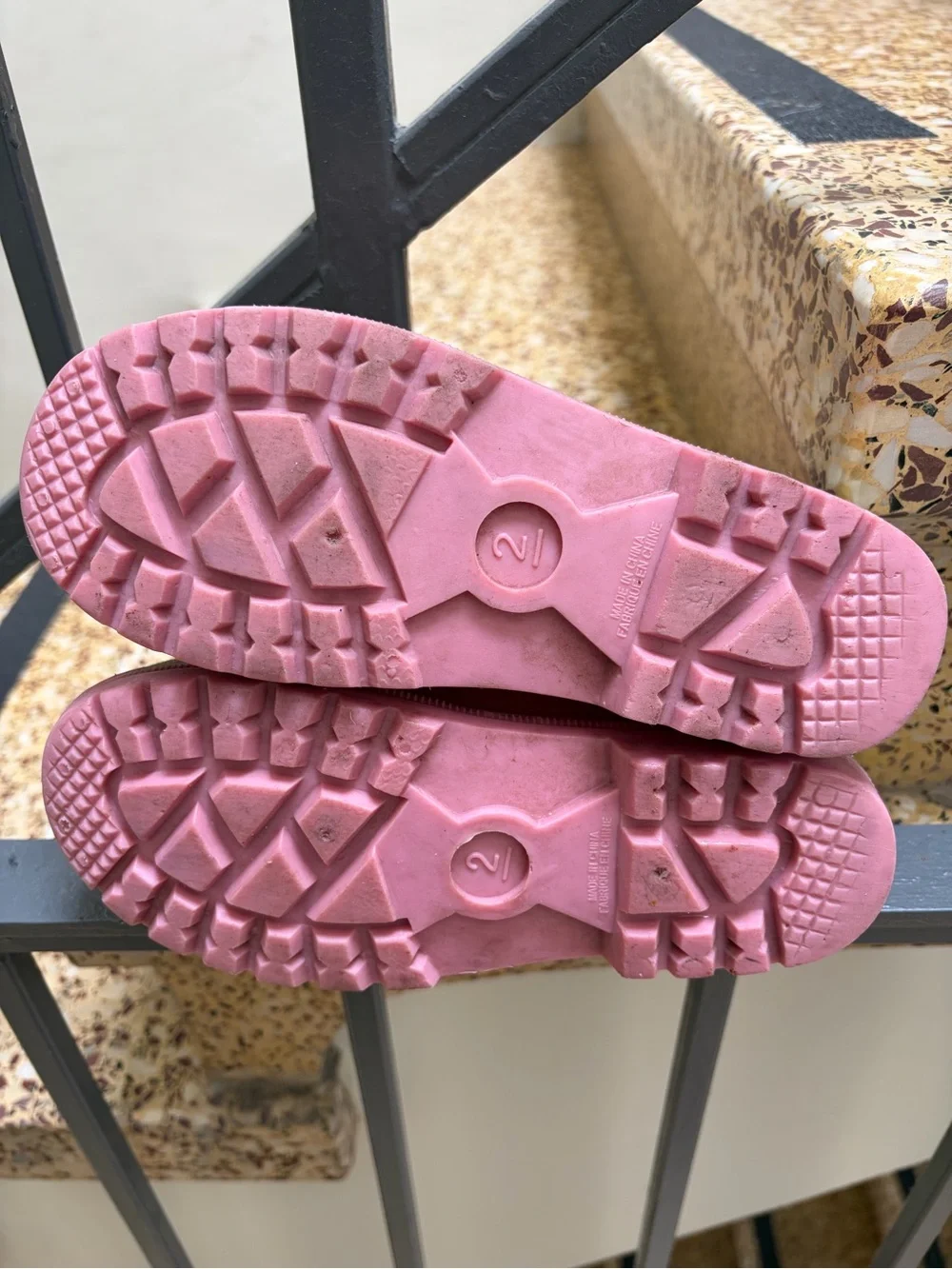 Kids Pink Rainbow Rain Boots